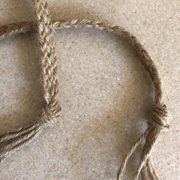 Vintage Y2K Braided Jute Boho Belt-Hippie chic - Picture 10 of 16